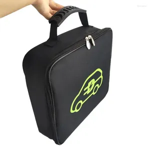 Depolama Çantaları Taşınabilir EV Şarj Cihazı Torbası Su geçirmez Elektrikli Araçlar Aracı Slip olmayan saplı ve
