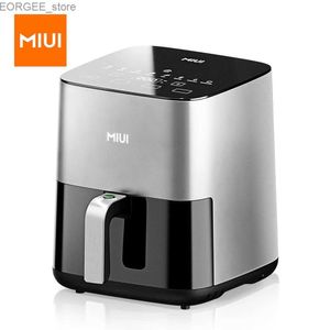 Air Fryers Miui Air Fryer 5L Электрическая горячая печь с горячей фритюрницей с помощью сенсорной контрольной корзины.