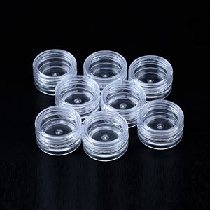 OEM Custom 5g ПЭТ Пластиковые контейнеры Jar Box Пустые косметические банки для крема 3 мл 5 мл Бутылки с восковым концентратом с наклейками на заказ
