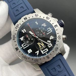 Лучшие дизайнерские часы Montre Endurance профессиональные брендовые мужские часы Renoj 46 мм с хронографом на резиновом ремешке, резиновые часы Мужские часы Orologio