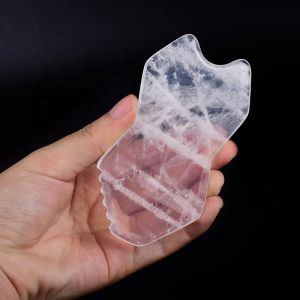 Tool Rock Quartz Gua Sha Massage Aracı Doğal Taş Başak Masaj Net Renk Yüz ve Geri Geri Guasha Sağlık Bakımı