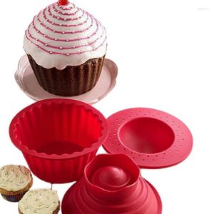 Формы для выпечки, 2 комплекта (3 шт./компл.), большая верхняя форма для кексов, силиконовая гигантская форма для торта, инструмент красного цвета, формы для выпечки, сковорода для США, Бразилии, сделай сам