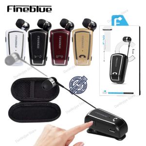 Kulaklıklar Fineblue FV3 Mini Kablosuz Bluetooth Kulaklık Kulakları Lotuslu Tel Klip Kulaklıkları Handfree Earbuds Retractable kulaklık