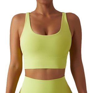 Bras Sports Bra 2022 Lycra Yoga Üstü Kadın Eğitim Giyim Bayanlar Dayanıklı Rahat Spor Salonu Egzersiz Top Pilates Giysileri Bralette Mujer