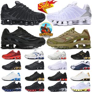 chaussures  shox tl yeni varış OG R4 üçlü siyah erkekler kadınlar koşu ayakkabıları platformu 301 Lime Blast teslim erkek eğitmen spor ayakkabı sneakers
