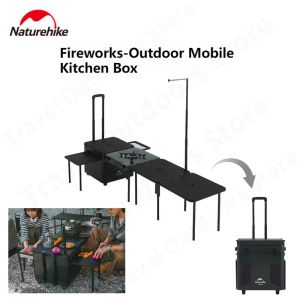 Мебель Naturehike Portable Barbecue Cooking Kitchen Camp Set Set Portable Coutchening Outdoor Camping IGT Пикник BBQ Combo Table