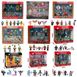 Полная серия фигурков строительных блоков Roblox Worlually World, 26 моделей с аксессуарами, периферийные аниме -игры