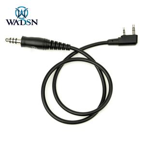 Аксессуары WADSN Tactical Ptt к холми Talkie Plugce Connect Wire 7 -мм охотничьи военные Ptt Kenwood Motorola Midland Yaesu Icom Plug