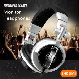 Kulaklıklar Shoumi Monitör Kulaklıklar Auriculares Studio Dinamik Stereo DJ Kulaklıklar Profesyonel Kayıt Karıştırma Gürültü Lsoleating Kulaklık