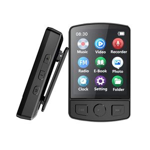 MP3 Mp4 Player Player Sports Clip Bluetooth5.2 8128GB 1.8 pollici Color Sn Digtal Voice Registratore Escia FM Radio Clock Music Walkman DHB2F