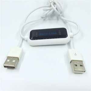 USB 2.0 Yüksek Hızlı PC'den PC'ye Çevrimiçi Paylaşım Bağlantısı Net Doğrudan Veri Dosyası Aktarma Köprüsü LED KABLO 2 bilgisayar arasında kolay kopya