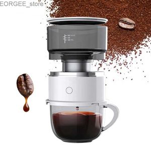 Kahve Yapıcıları Yeni Taşınabilir Damla Kahve Makinesi Ofis Evi Açık Mekan Mini Seyahat Halat Otomatik Espresso Makinesi Nespresso Kahve Makinesi Y240403