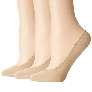 Kadın Çoraplar 3/6 Çift Kadın Ultra Düşük Mikrofiber Astar Jel Sekmesi Rahat Yumuşak Duygu