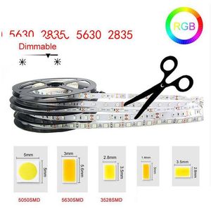 LED Şeritler Şerit Işığı DC12V 5M 300 LEDS SMD3528 5050 5630 DioDetape Tek Renkler Yüksek Kaliteli Şerit Esnek Ev Sekoasyonu Işık DHPRT