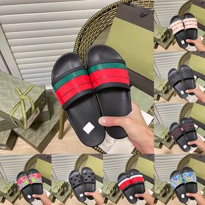 guccir shoes guccic gucci slides Designer Sandals ltaly Slippers paris Rubber Slides Floral Slipper Men Womens Striped Beach Free Shipping Shoes【code ：1】