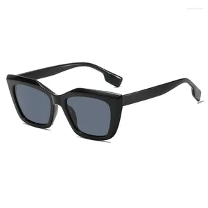 Occhiali da sole Long Keeper 2024 Lenti vintage Cateye Donne Gatto occhiali occhiali da sole femmina sfumature ocula