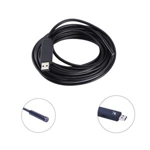 9mm USB Borescopes 1600 x 1200p 6 LEDS USB Su Geçirmez HD Endoskop Pinshole Borescope Video Kamera 7m