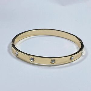 Pulseira de designer feminino Jóias de hip -hop Bracelete de luxo de ouro rosa diamante de ouro esterlina prata jóias de joias de jóias de Natal