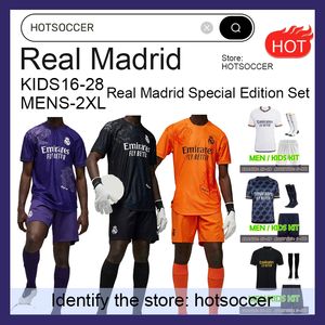 23 24 Mbappe Bellingham Real Madrid Futbol Jersey Y-3 Çocuk Kiti 2023 2024 Evde Üçüncü Y3 Futbol Gömlek Camiseta Rodrygo Vini Jr Hotsoccer