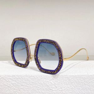 Tasarımcı güneş gözlüğü yüksek kaliteli lüks marka unisex değerli metal gözlükler klasik retro tapınak unsurları süslenmiş yuvarlak çerçeve gözlükleri orijinal kutu toptan