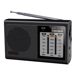 Radio L31 Portable Полнополосное радио FM AM SW Retro Dinker с выдвижным устройством с выдвижным антенной сильной частотой сигнала