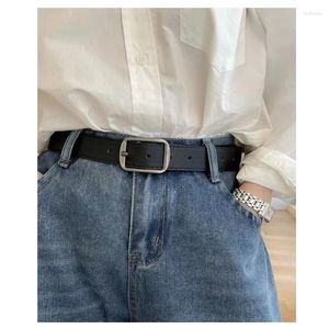 Cintos simples de cinto de alta qualidade, damas da versão coreana do jeans para todos os fins de designer de luxo de jeans de jeans