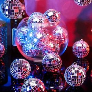 Украшение вечеринки 6pcs зеркало отражающее декоративное мяч Пластик Празднование.