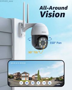 Diğer CCTV Kameralar Annke 4MP WiFi PT Kamera İnsan Hareketi Algılama Renk Gece Görüşü İki Yönlü Ses H.264+ Açık IP Kameralar Alexa Y240403 ile Çalışır