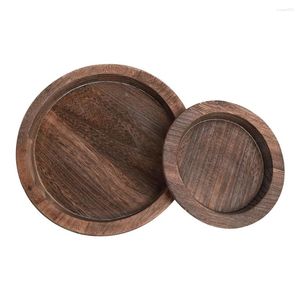 Candle Holders Lightweight Multi-purpose Tray For Farmhouse Kitchen Countertop Holder Rustic Wooden Home Decor
