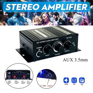 S Mini Audio HIFI Stereo Dijital Ev Gücü 15V Amplifikatör Ses Çift Kanal Çıkışı FM Radyo Mic Araç Ev Aux ile Uyumlu