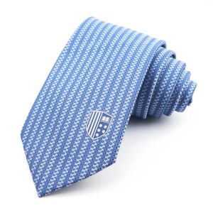 Bow Ties Moda erkekler polyester kravat mavi çizgiler klasik iş ofisi kravat toptan gömlek düğün kravat aksesuarları hediyeler