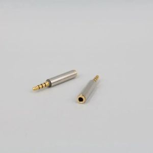 Full Metal 3,5 mm 3,5 männlich bis weiblicher M/F -Stereo -Audio -Plug CTIA zum OMTP -Kopfhöreradapter -Ohrhörer -Jackanschluss -Konverter