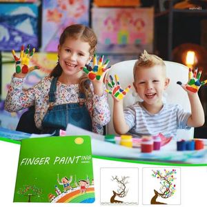 Embrulhar presente de pintura de dedo engraçado kit de criatividade de desenho de desenho para colorir livros para crianças montessori aprendizagem educação doodle
