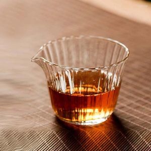 Çay Bardakları Japon Stripe 180ml Isıya Dayanıklı Cam Fuar Kupası Sürahi Seti Bölme Töreni Adalet Chahai TeAware
