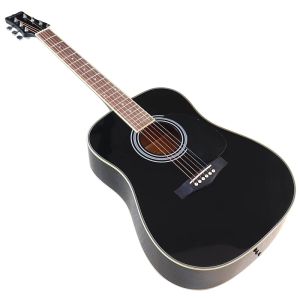 Gitar Akustik Gitar 41 inç Elektrikli Akustik Gitar Basswood Vücut 6 String Yüksek Parlak Kese Tasarım EQ ile Halk Gitar