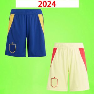 2024 İspanya Futbol Şortları Hayranlar Sürüm 2025 Espana Rodrigo Asentene Morata Gavi Koke Ferran Pedri Olmo Gaya 2024 Futbol Pantolon GK Mens Away Away Mavi Sarı 24 25