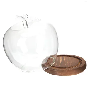 Бутылки для хранения прозрачная акриловая ваза яблочная стеклянная крышка прозрачная орнамент куполо