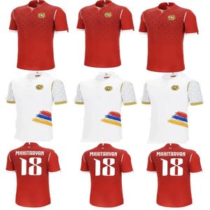 24/25 Ermenistan Rahat ve Gözyaşına Dayanıklı Futbol Formaları Yetişkinler Ev Maç Jersey Egemenlik Erkekler Futbol Gömlekleri Teknik Spor Giyim