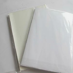 Наклейки 50 листов хорошая печать Качество водонепроницаемой самостоятельной адгезив A4 Blank White Vinyl Sticker Label для лазерного принтера RJ0003
