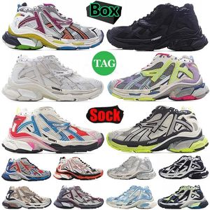 2024 Track Runners Sneakers 7.0 Designer Casual Mcnm Shoes Platform Graffiti White Black Deconstruction Transmit Women Men Trainers