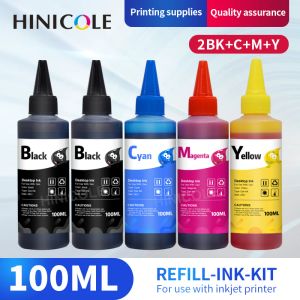 Трафареты Hinicole 100 мл Универсальный набор для заправки для Epson для Canon для HP для брата струйного принтера Ciss Cartridge Printer Ink