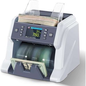 Ribao BC -40 Máquina de contador de dinheiro de denominação mista com contagem de valor, detecção de falsificação cis/uv/mg/ir