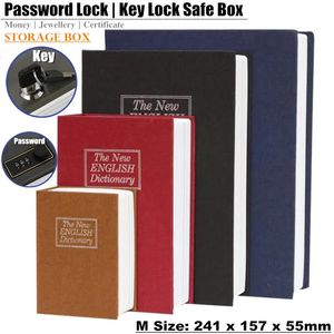 Статьи студенческого подарка Mini Safe Box Book Hidden Secret Key Lock Bock Bank Card Jewelery