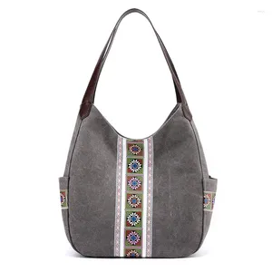 Сумки для плеча Weysfor Fashion Canvas Bag Women Multifunction Mudcags Кошельки женский дизайнер с большими возможностями hobo bolsas mochilas