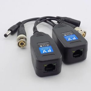 2024 ESCAM 1 Пара (2PCS) Пассивное CCTV COAX BNC Power Video Video Crecasiver Connectors с RJ45 BNC MALE для видеокамер видеоктома