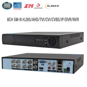 Регистратор XMEYE 8CH FACE DETECT AHD DVR 8 Канал 5MN наблюдение 6 в 1 TVI CVI CVBS Гибрид безопасности CCTV HDMI VGA видео P2P NVR