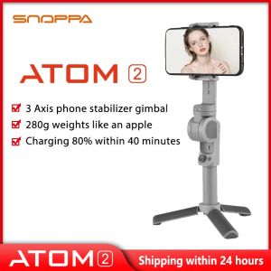Моноподы Snoppa Atom 2 -футовый 3 -оверный карманный карманный стабилизатор стабилизатора с штативом для iPhone Android Phone Smooth4 Mini MX