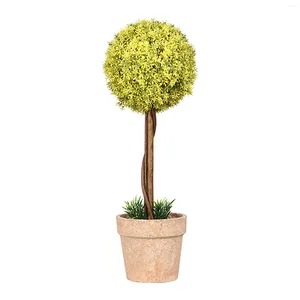 Dekoratif Çiçekler Serbest Duran Süsleme Oturma Odası Tesisi Ev Dekoru Bonsai Simülasyon Ofisi Yapay Topiary Tree Masaüstü Kat