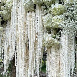 Dekoratif Çiçekler 5 PCS kurutulmuş çiçek buket beyaz çiçek aranjmanı düğün dekor korunmuş amaranthu ev için gerçek doğal asılı bitkiler