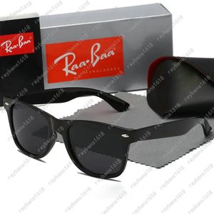 Raa Bens Classic Brand WayFarer Luxury Square 2140 Glasses de sol Acetato Men Frame com lentes pretas de ray Óculos de sol para mulheres cor de tartaruga com caixa